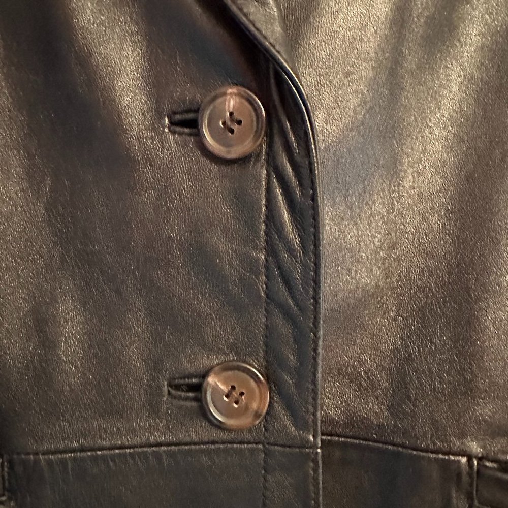 Black Leather Blazer